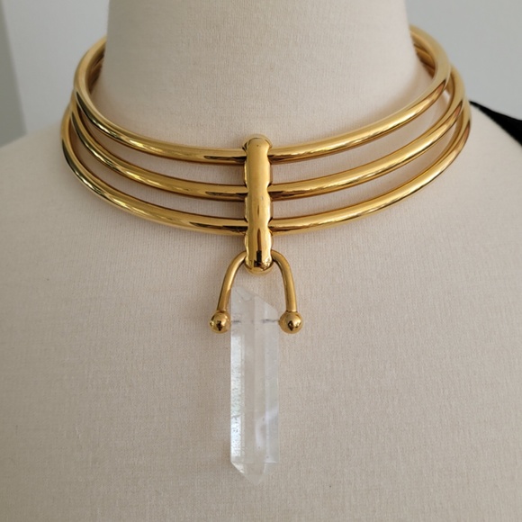 Baublebar choker necklace with crystal stone - Picture 9 of 10